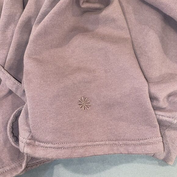 Athleta Top Women’s Size XL Purple Retroterry Wrap Comfy Long Sleeve Tie *read* - Picture 5 of 12